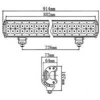 CREE led light bar / combobeam 234watt 234W